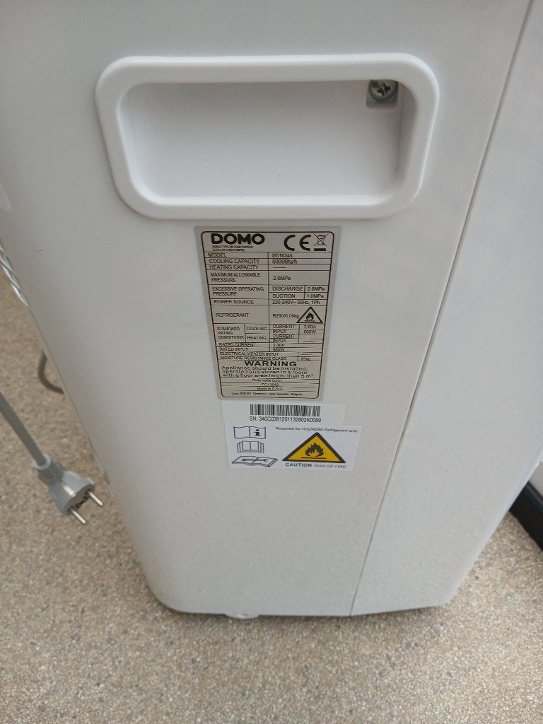 Domo mobiele airco., Refroidissement et Déshumidification, Minuterie, Comme neuf, Enlèvement