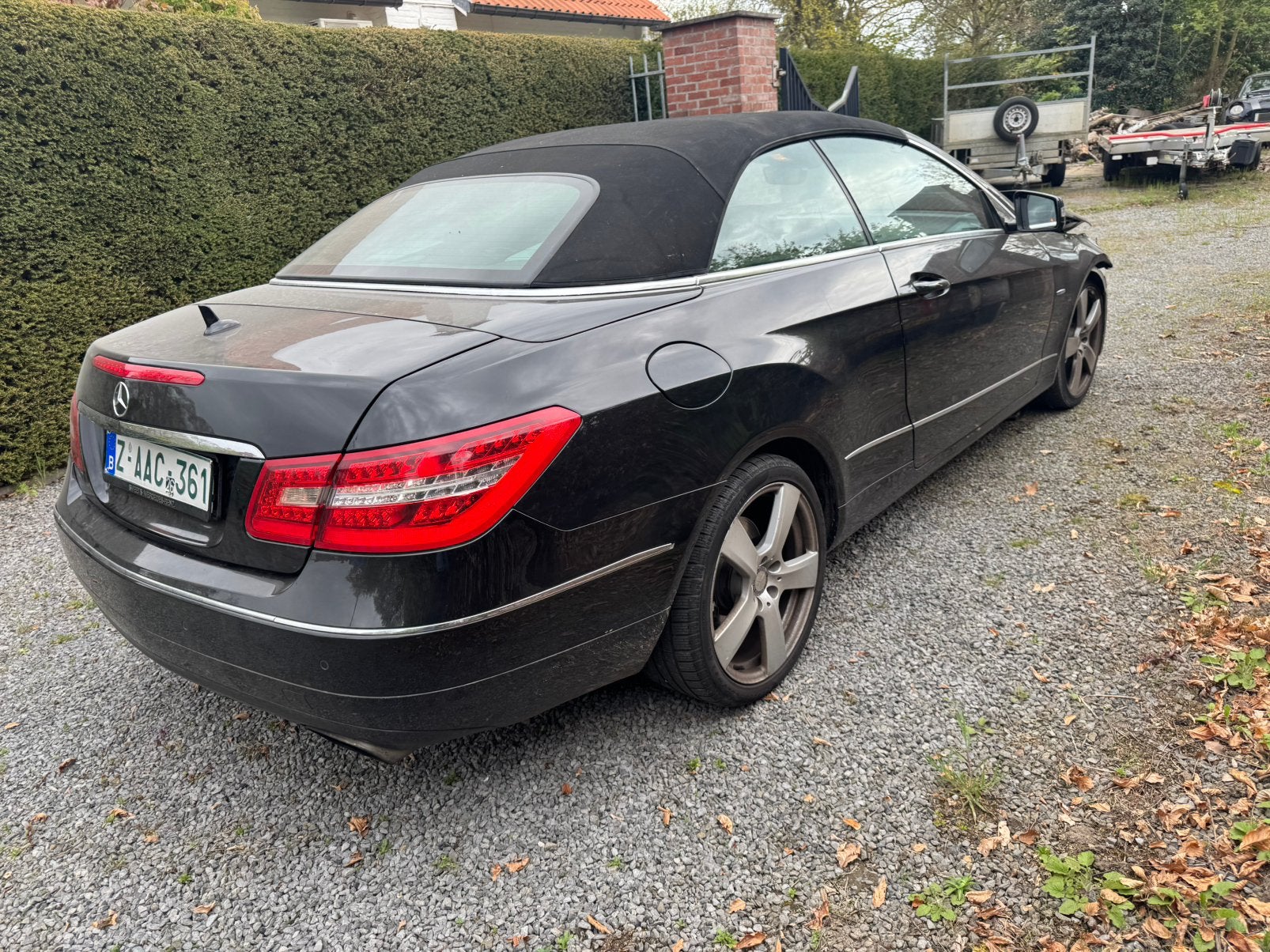 Mercedes E 350 D cabrio met schade, Autos, Cuir, Euro 5, Achat, 4 portes