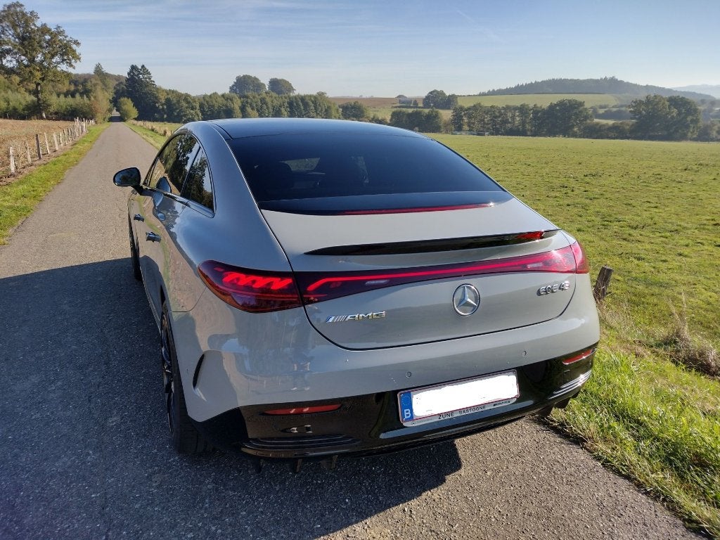 Mercedes EQE 43 AMG, Cuir, Argent ou Gris, Achat, Noir
