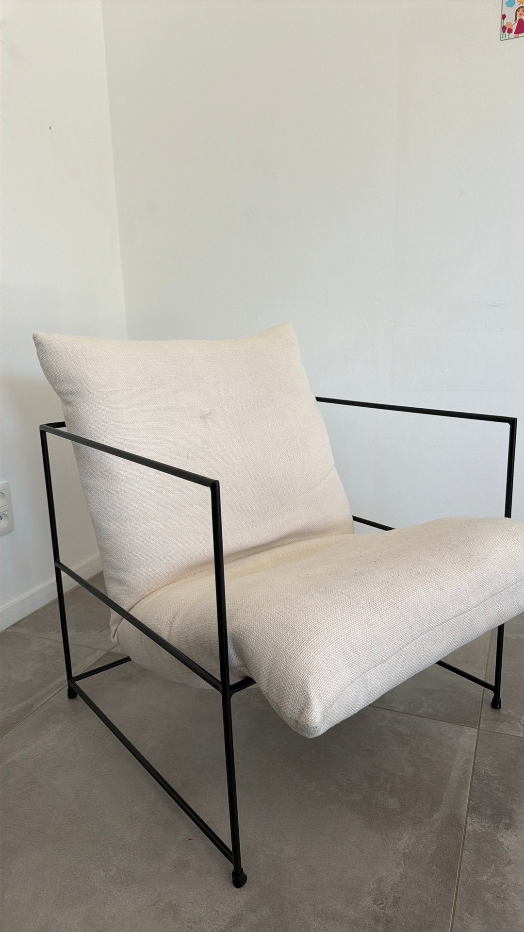Westwing wayne loungefauteuil, 75 à 100 cm, Synthétique, Enlèvement, Utilisé