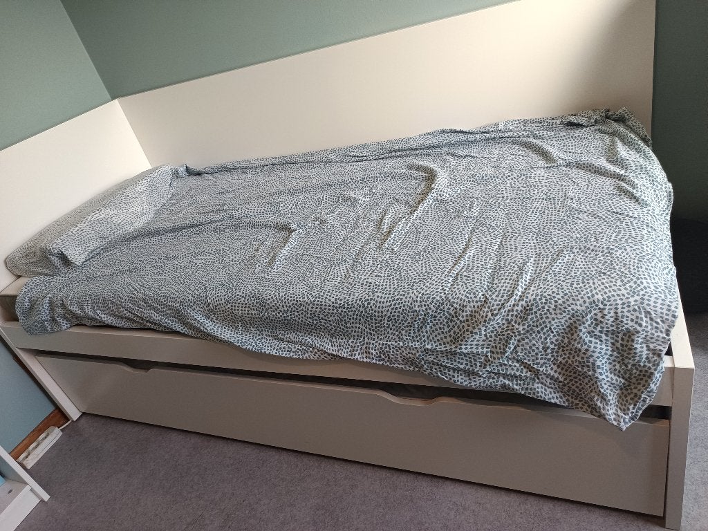 Bed, Enlèvement, Utilisé, Une personne, Blanc