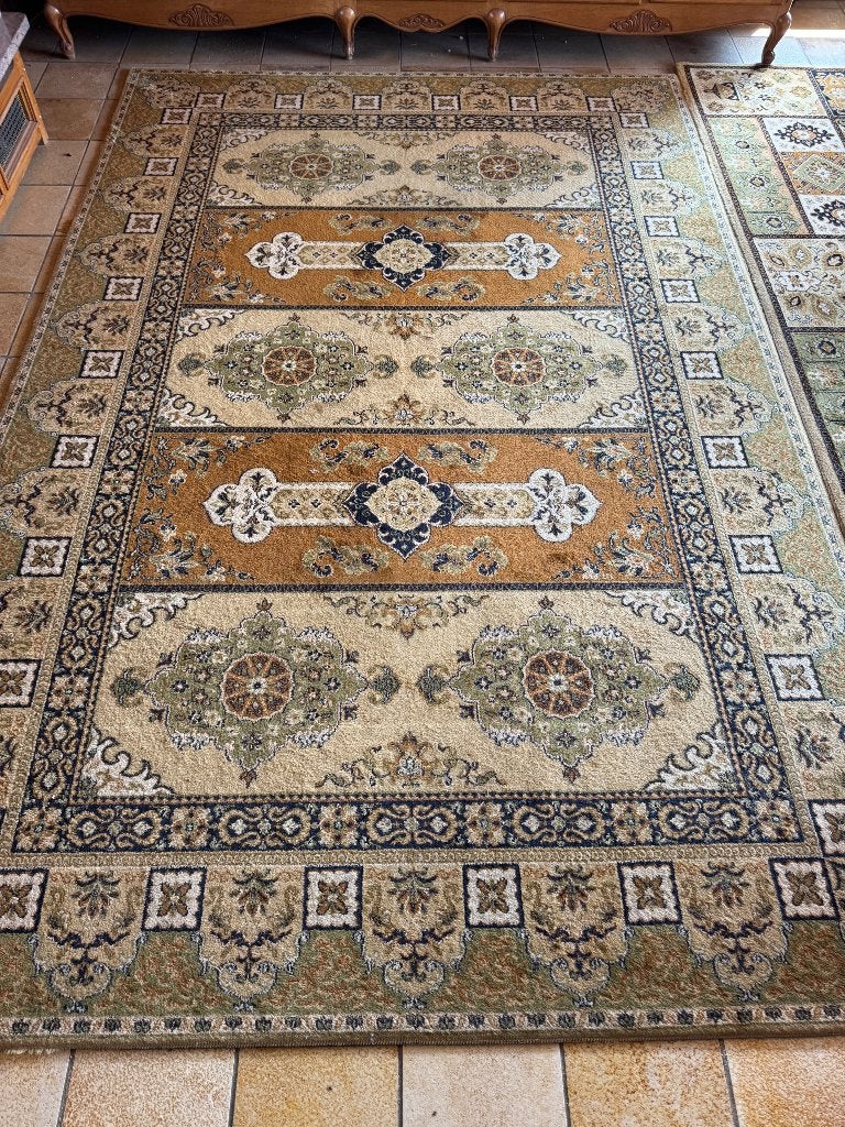 Groot vloerkleed, Maison & Meubles, Ameublement | Tapis & Moquettes, 200 cm ou plus, 200 cm ou plus, Bleu, Enlèvement