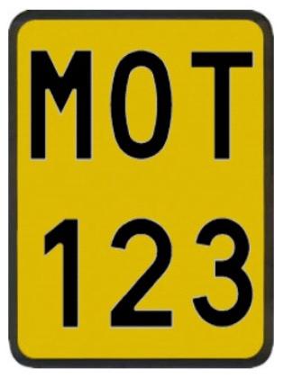 Gele motorplaat, ., Nieuw, Ophalen of Verzenden, .