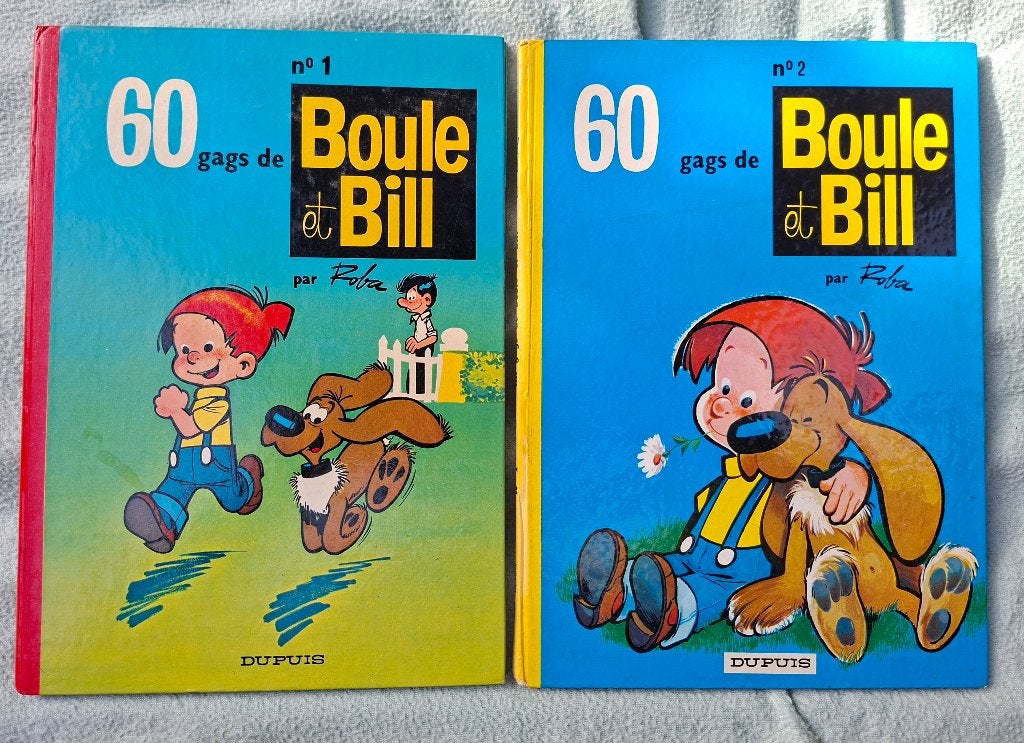 Boule et Bill. 1&2. 1975, Plusieurs BD, Enlèvement ou Envoi, Utilisé, Roba