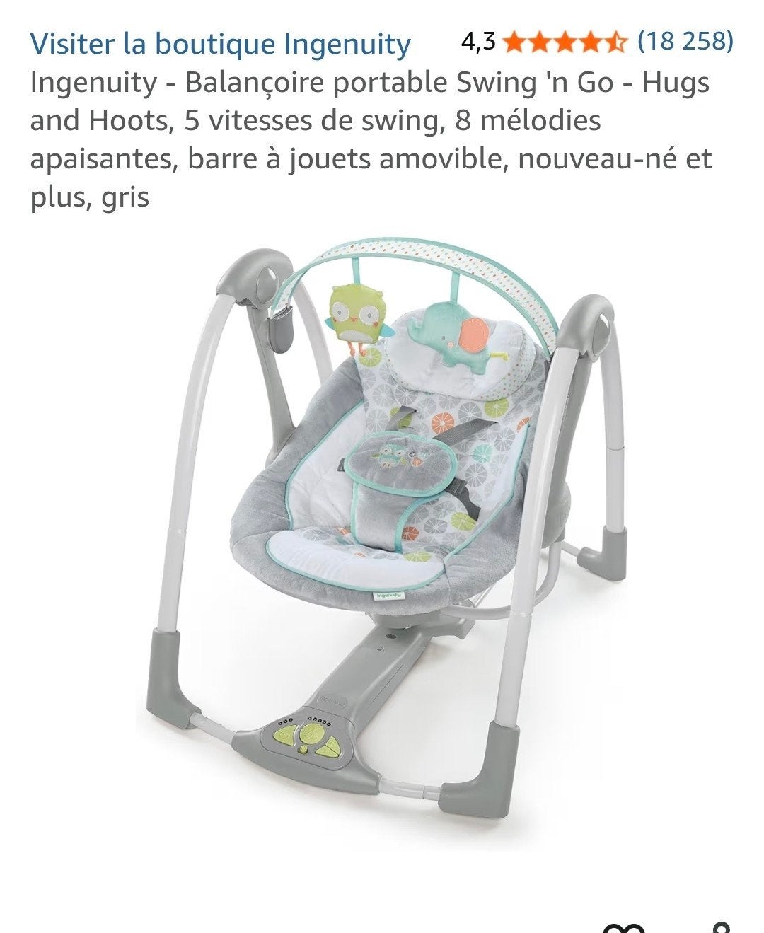 balancelle bebe, Enfants & Bébés, Enlèvement
