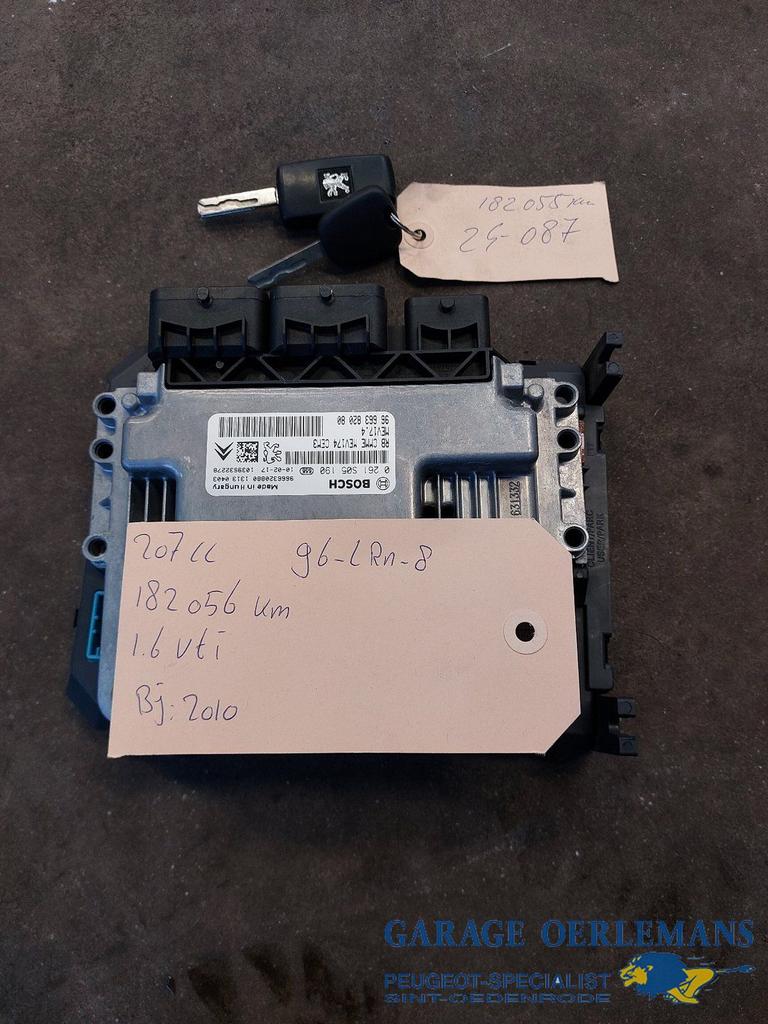 ecu set peugeot 207cc 1.6 VTI 9666382080, -, Utilisé, -, ARN reconnu