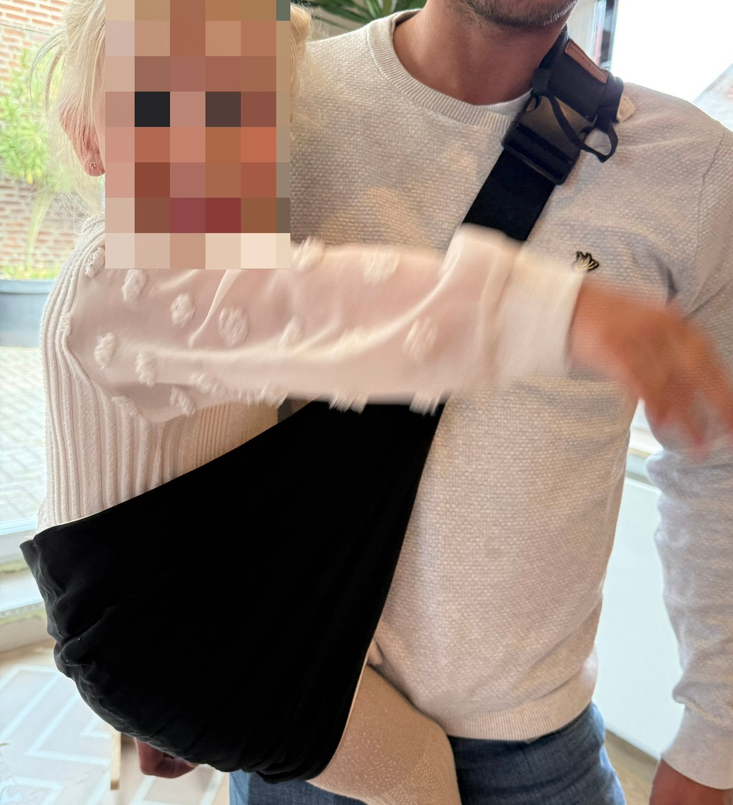 Zwarte heupdrager, Kinderen en Baby's, Ophalen of Verzenden, Nieuw, Zij, Draagzak