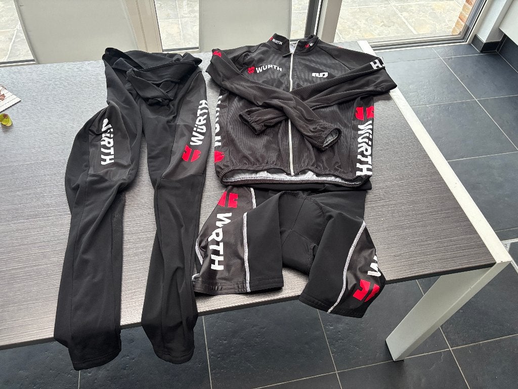 koerskledij set WURTH, Fietsen en Brommers, Ophalen of Verzenden, Zo goed als nieuw, XL, Bovenkleding