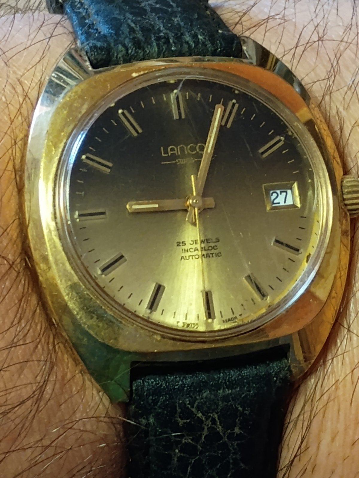 vintage Lanco automatisch herenhorloge, Enlèvement ou Envoi