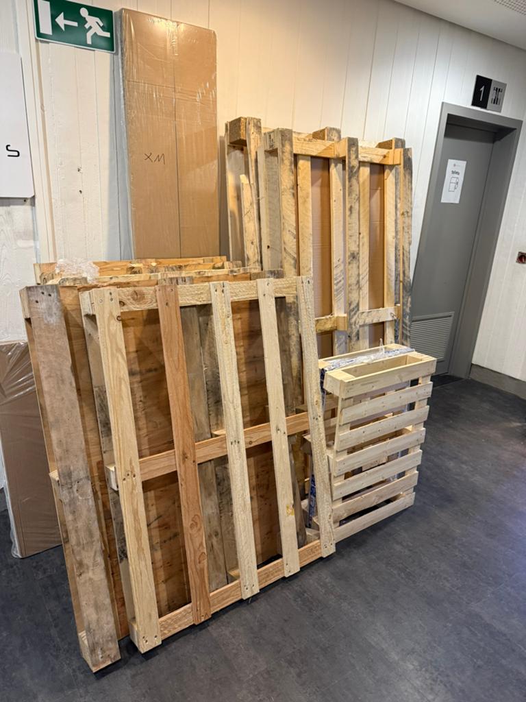 Gratis pallet, Tuin en Terras, Brandhout, Ophalen