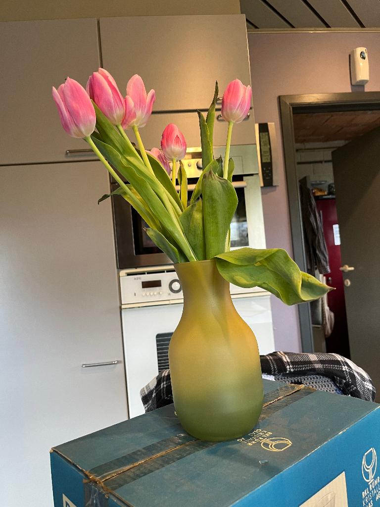Vazen, Ophalen, Zo goed als nieuw, Groen, Glas