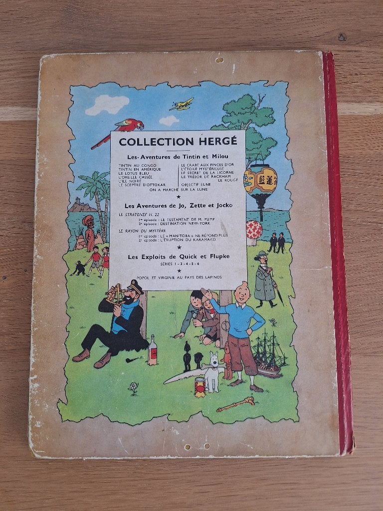 Tintin on a marché sur la lune 1954, Boeken, Eén stripboek, HERGE, Ophalen, Gelezen