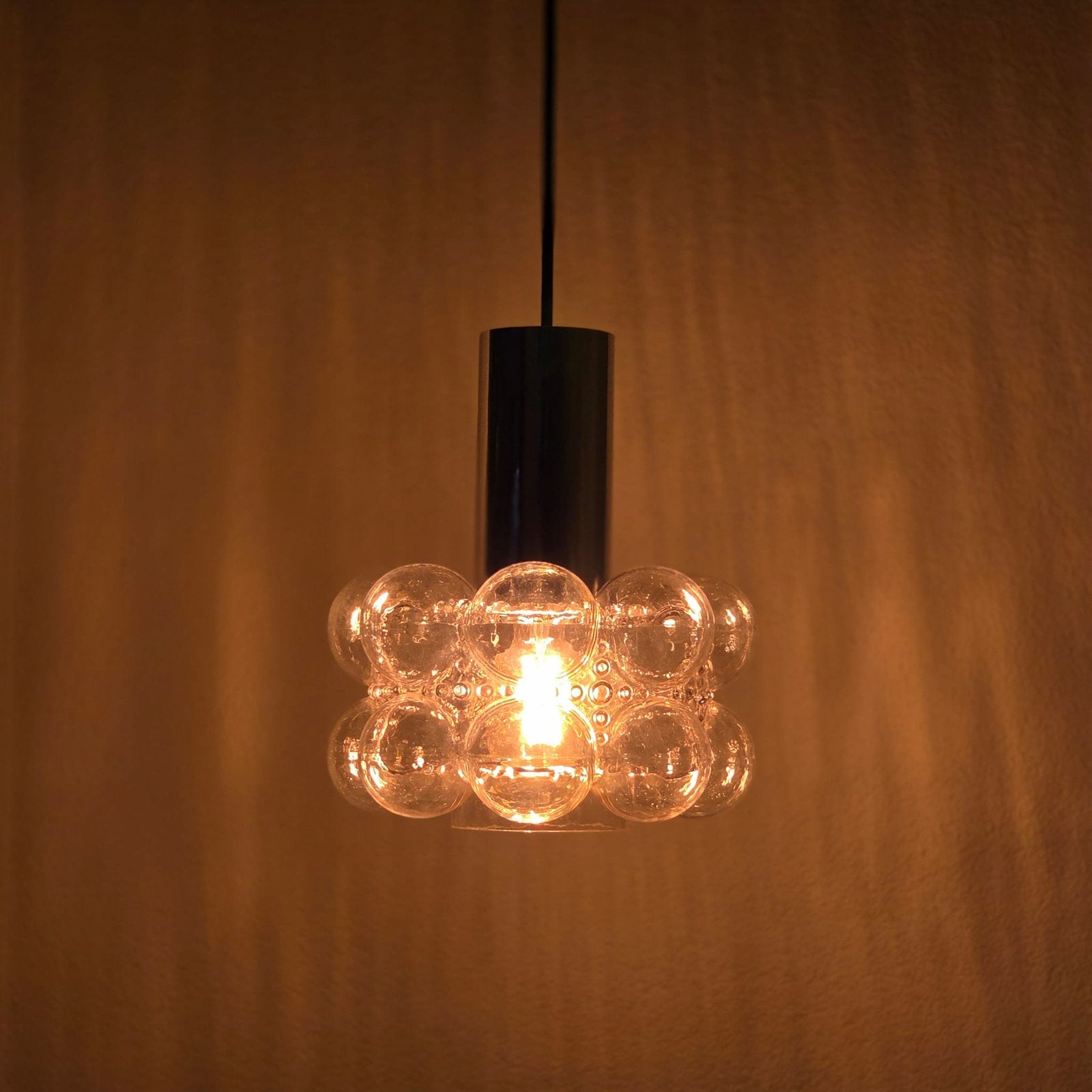 Helena Tynell Bubble lamp jaren 60, Vintage hanglamp, Ophalen, Verlichting, retro, pendel, woonkamerlamp, Gebruikt, E27 (groot)