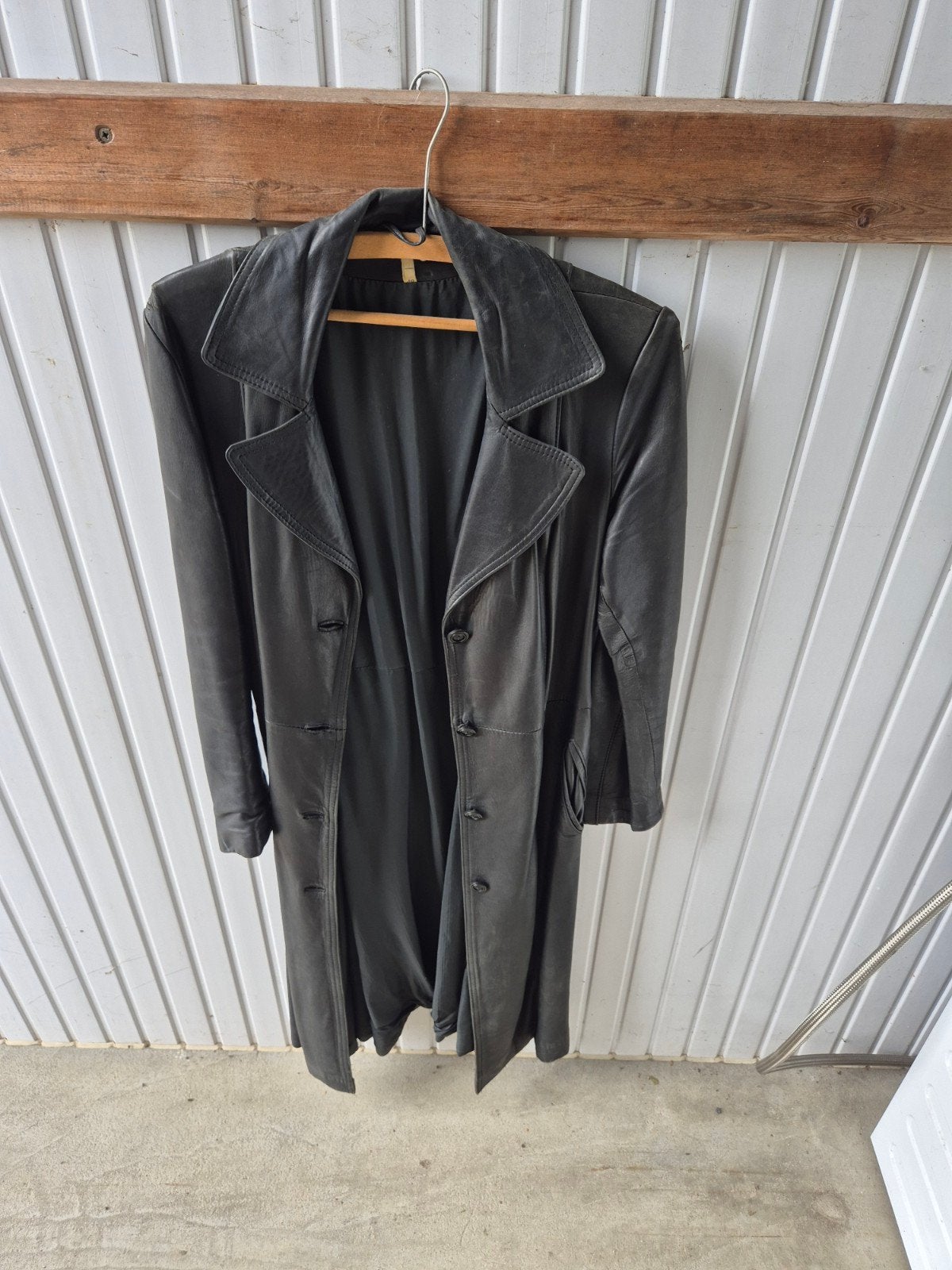 retro zwarte lederen vest, Ophalen of Verzenden, Maat 38/40 (M)