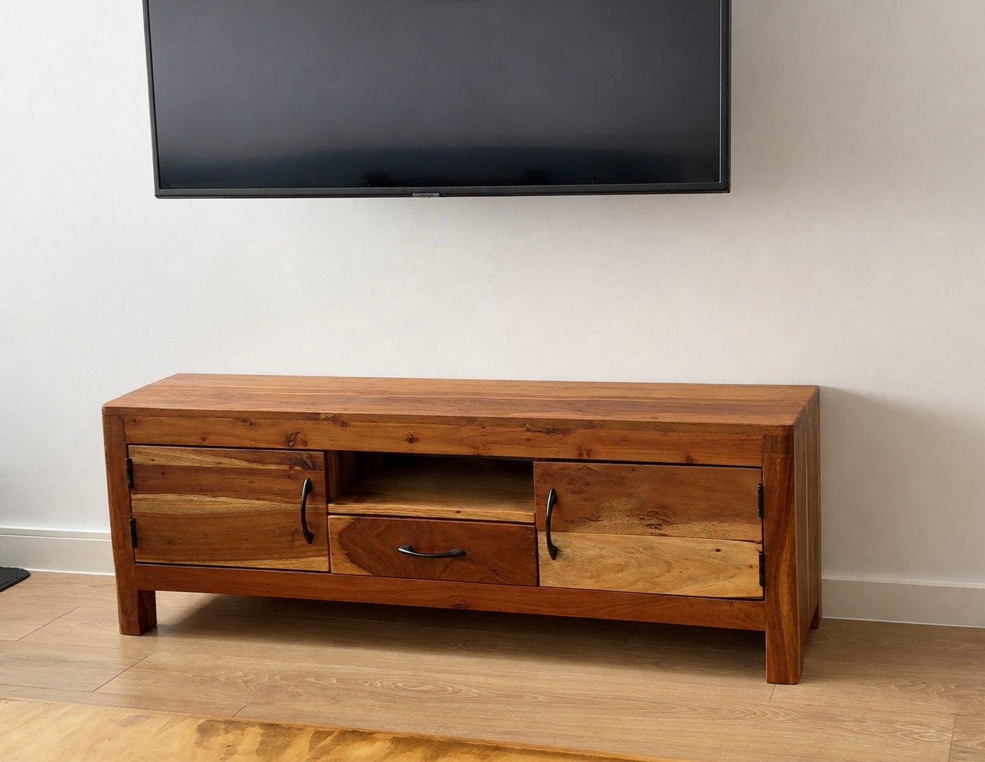 Meuble tv en bois, Maison & Meubles, Enlèvement, Comme neuf