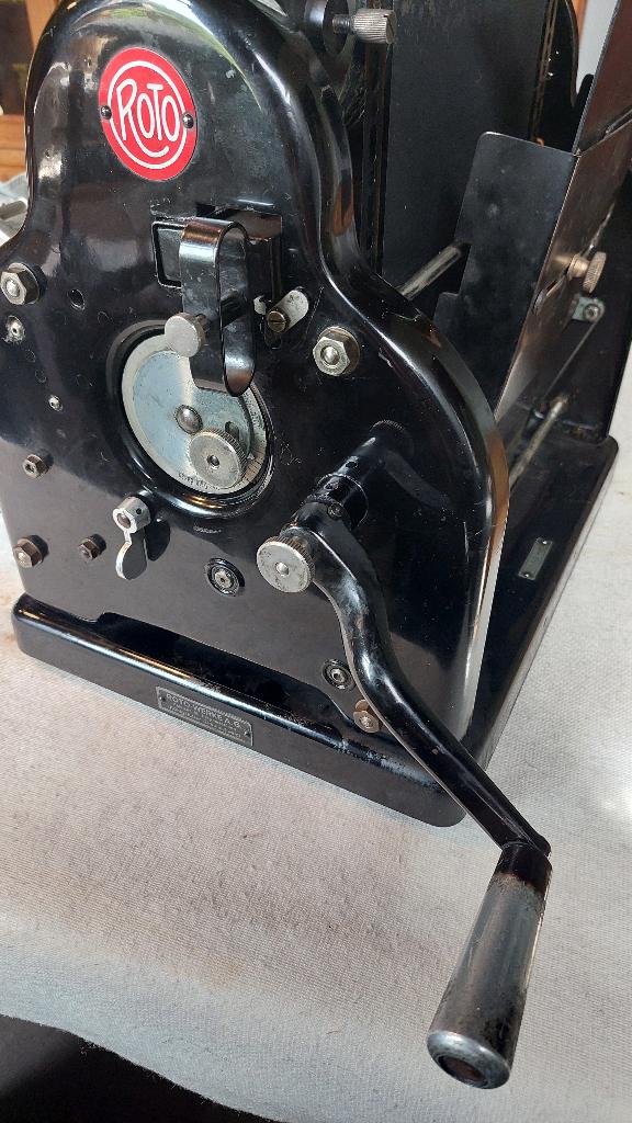 Militair Stencilmachine ROTO WERKE A.G. 1930-1950, Ophalen