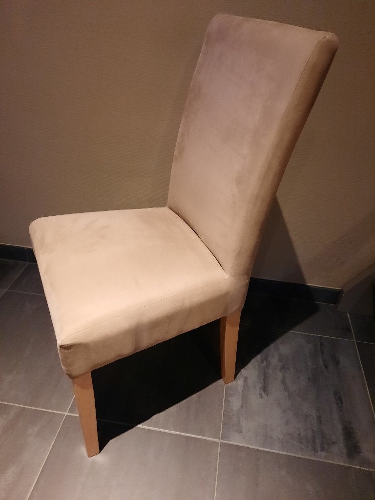 6 stoelen voor eetkamer beige, Huis en Inrichting, Stoelen, Ophalen, Hout, Overige kleuren, Vijf, Zes of meer stoelen