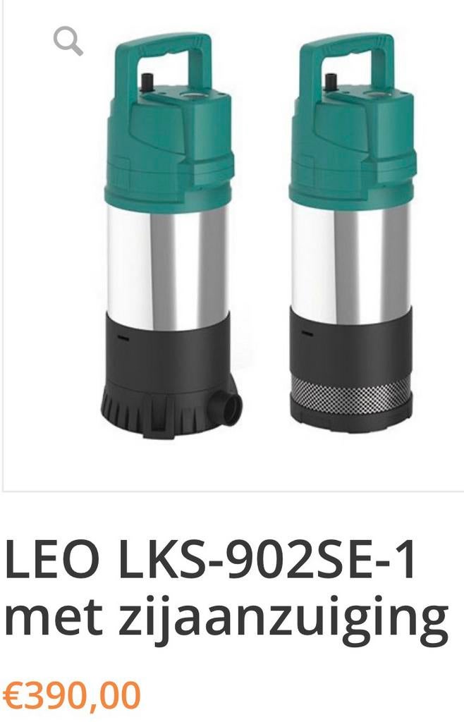 LEO Dompelpomp LKS-1102SE - Zo goed als nieuw!, Tuin en Terras, Ophalen of Verzenden, Zo goed als nieuw