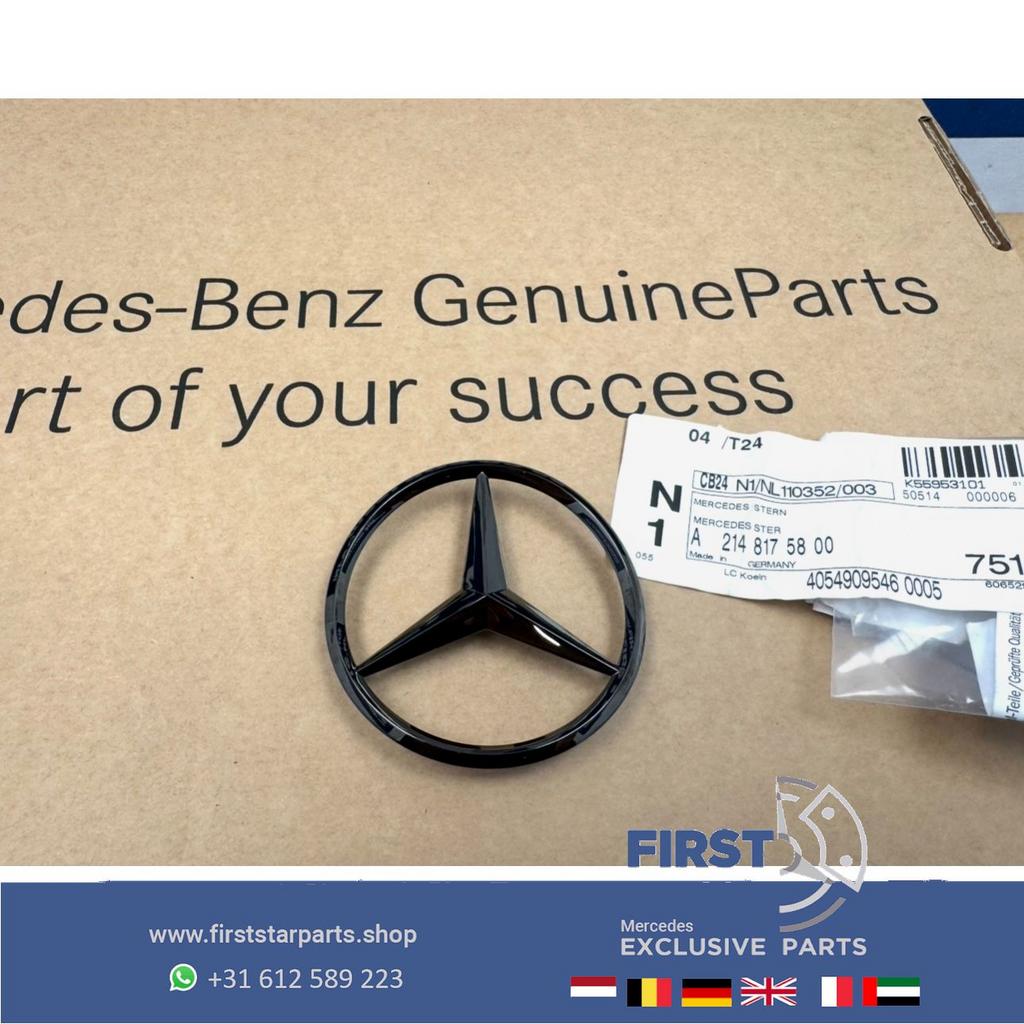 W214 STER Kofferbak LOGO achterklep EMBLEEM zwart W176 W117, Utilisé, -, -, Enlèvement ou Envoi