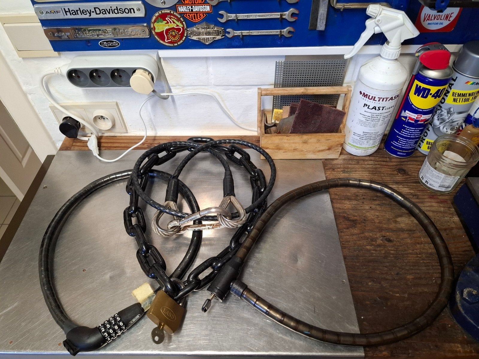 kabel kettingsloten, Ophalen