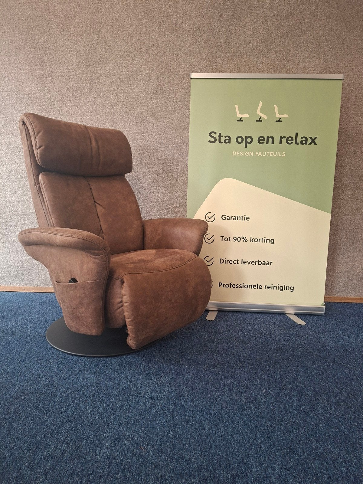 sta op relax fauteuil Meubelzorg Sublime Niet gebruikt !, Ophalen of Verzenden, Stof