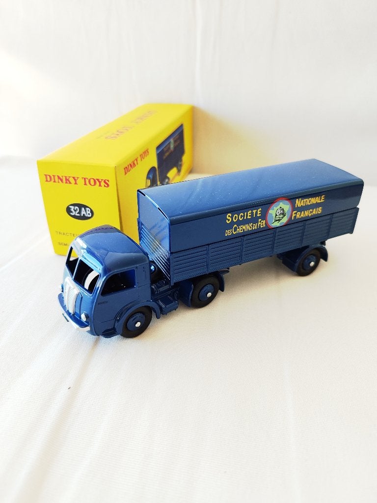 Dinky Atlas _ Panhard Tract.Semi Remorque "SNCF" _ref. 32AB., Enlèvement ou Envoi, Comme neuf, Bus ou Camion, Dinky Toys