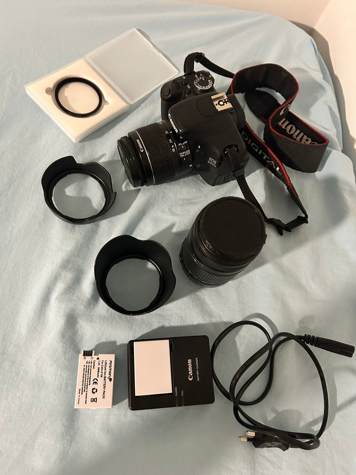 Canon EOS 600D fotografie‑pakket, Audio, Tv en Foto, Spiegelreflex, Canon, Zo goed als nieuw, Ophalen