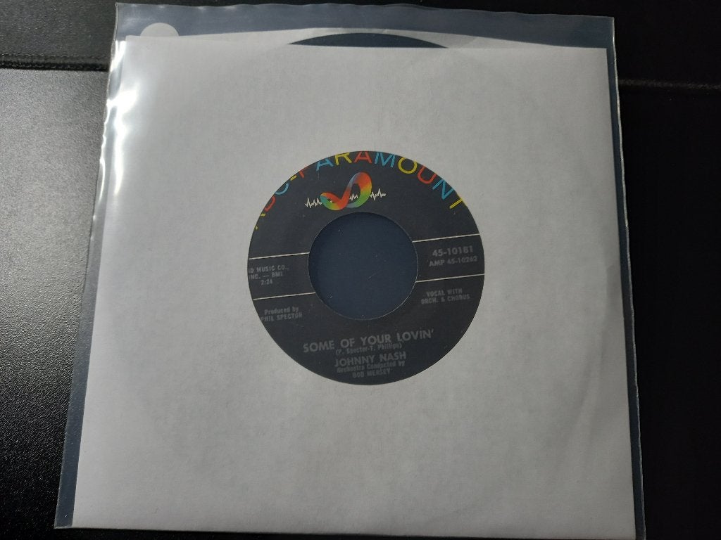 Johnny Nash – Some Of Your Lovin " Popcorn ", 7 inch, Comme neuf, Housse de protection extérieure, Autres types