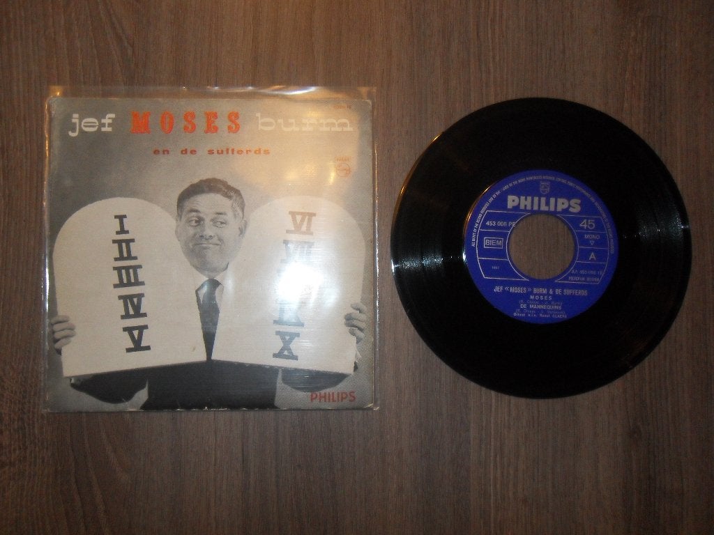 Jef Burm - Moses, Cd's en Dvd's, Gebruikt, 7 inch, Ophalen of Verzenden, Levenslied of Smartlap