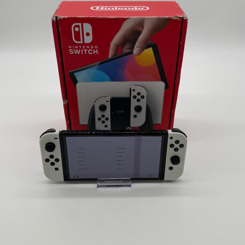 Nintendo Switch Oled - Wit - Compleet met doos, Games en Spelcomputers, Spelcomputers | Nintendo Switch, Ophalen of Verzenden