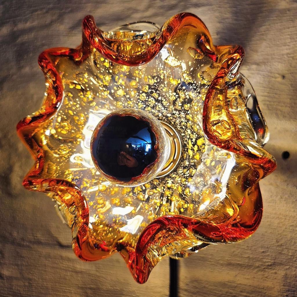 Lampe murale vintage en verre de Murano., Enlèvement ou Envoi