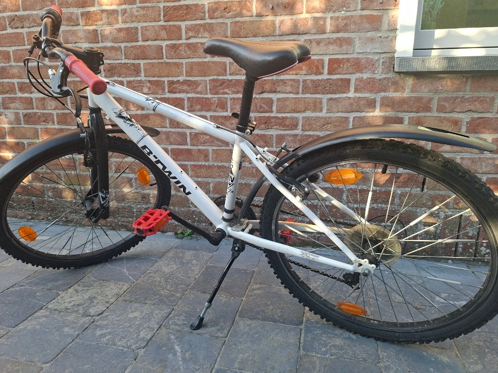 Kindermountainbike, Ophalen, Velgrem, Rockrider (Decathlon), Handrem