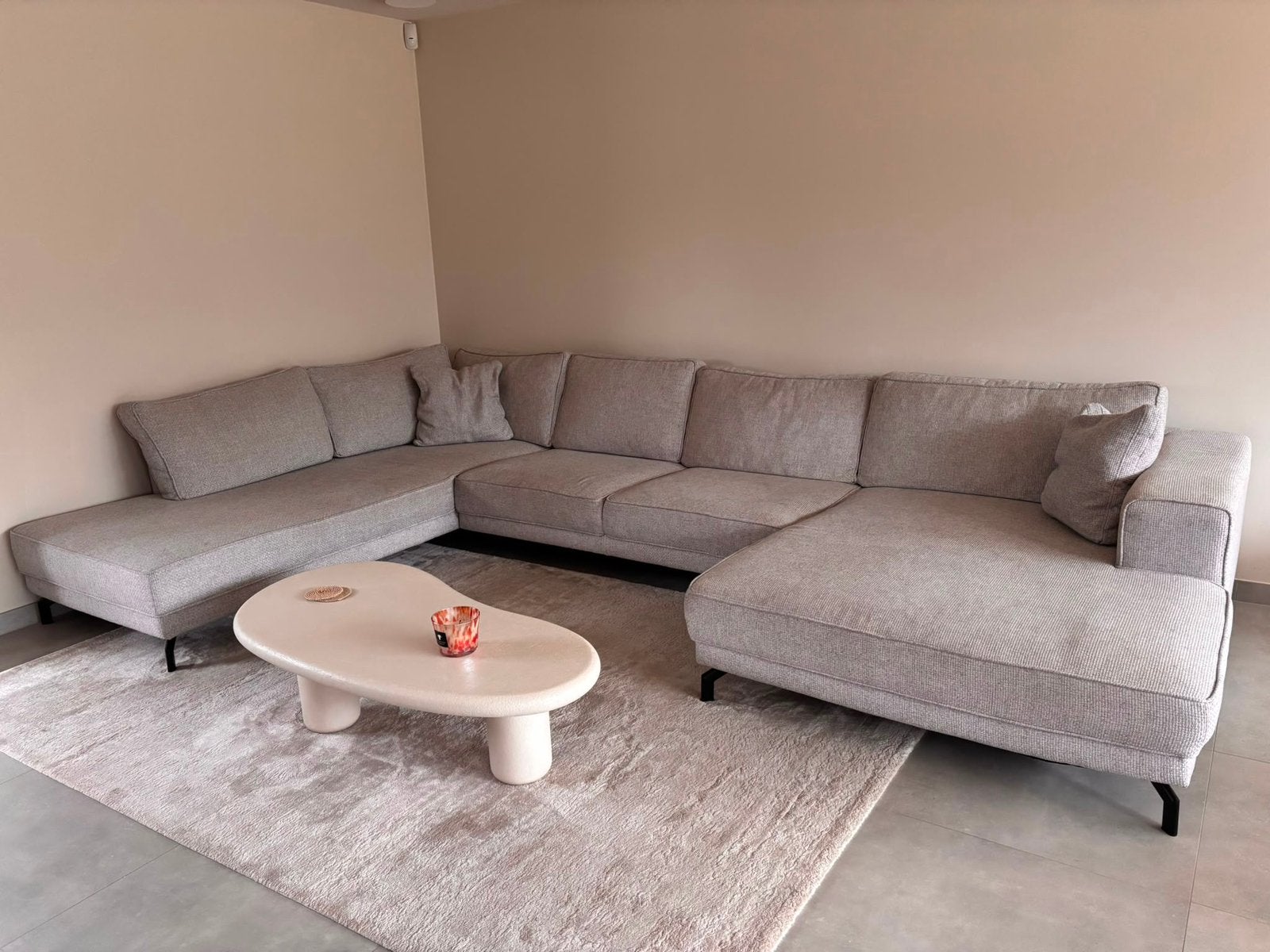 Zetel - white grey, Huis en Inrichting, Ophalen, Gebruikt, Metaal, Modern