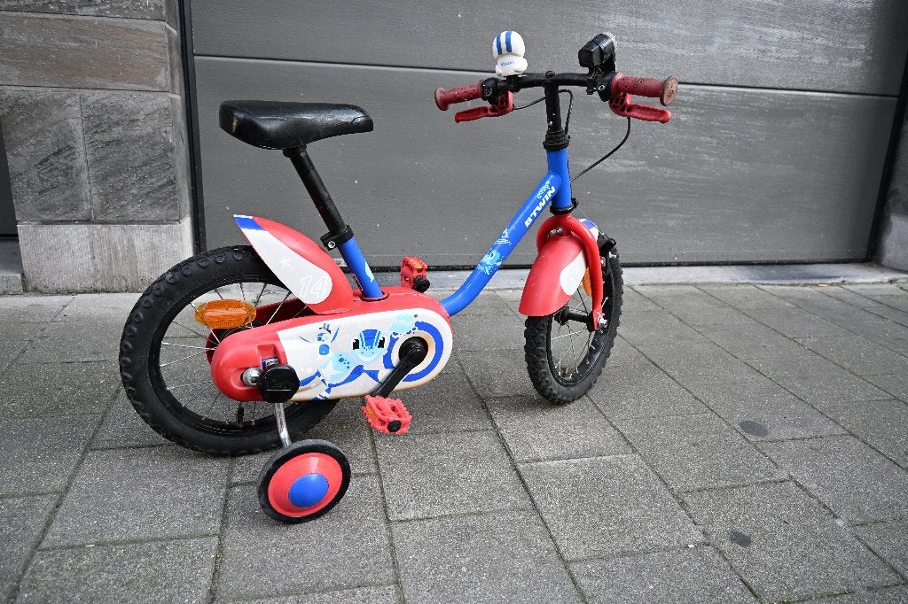 Fiets 14 inch zijwieltjes, Frein sur jante, Stabilisateurs, Enlèvement, Utilisé