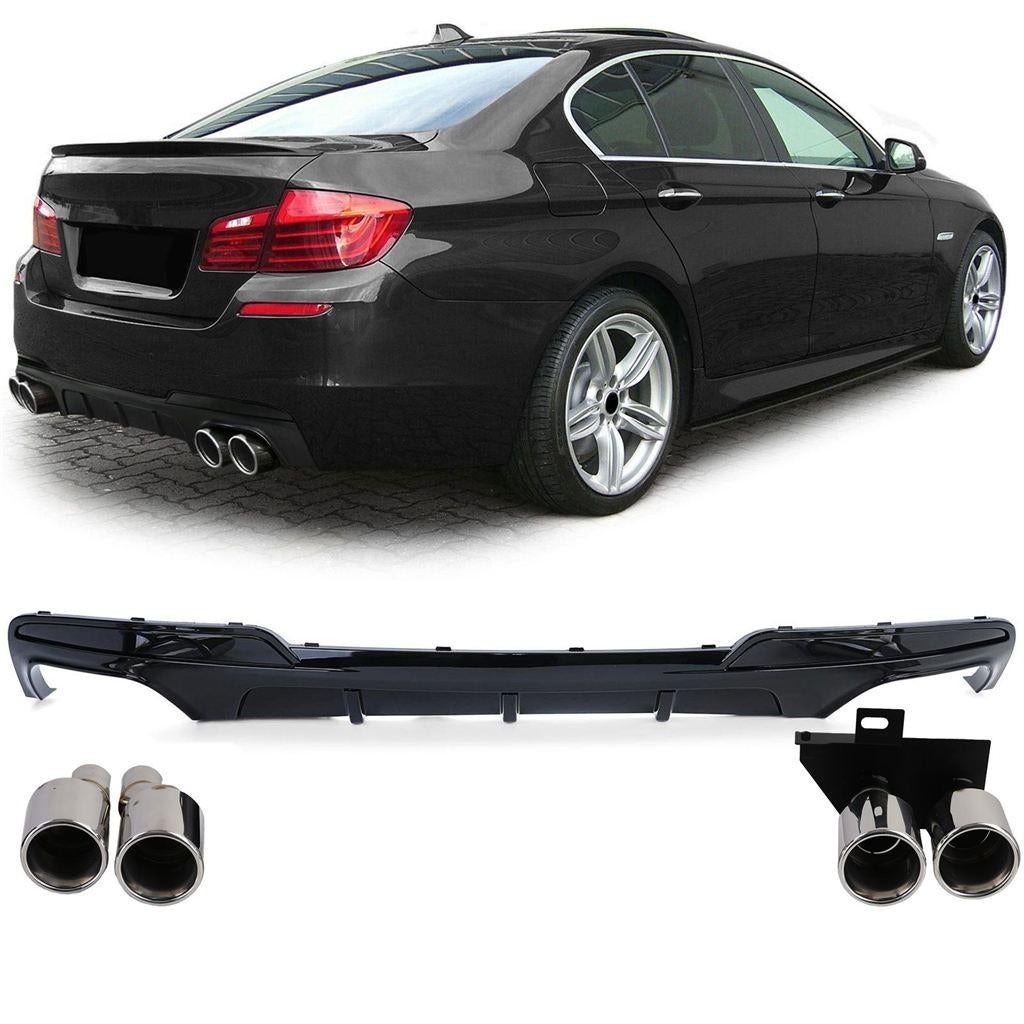 Spert Diffuser Glans Zwart Chrome Sierstuk Voor Bmw 5 Serie, Envoi