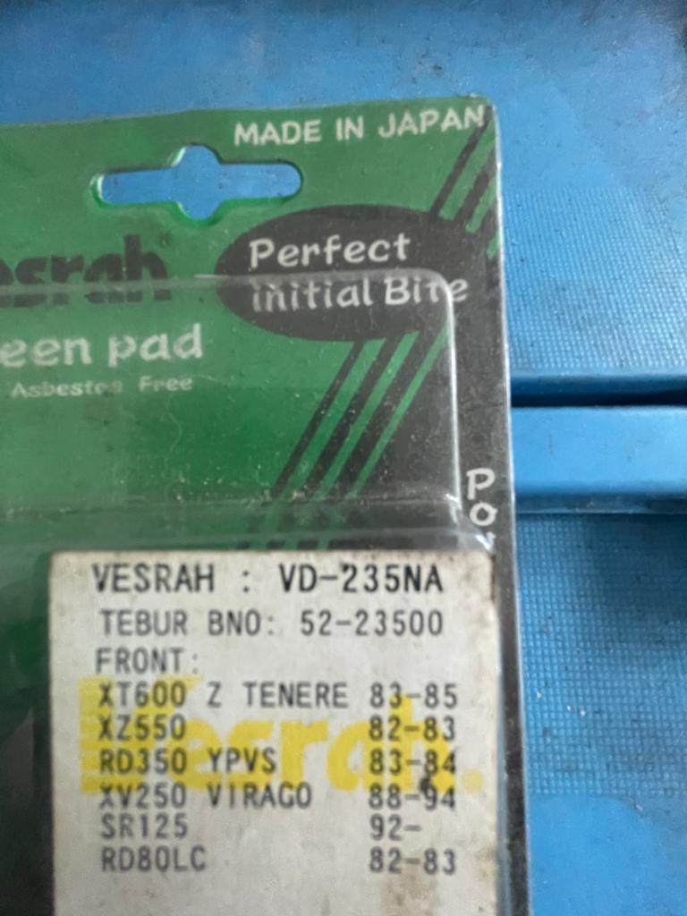 Plaquettes freins moto VD-235JM, Motoren, Ophalen of Verzenden, Nieuw