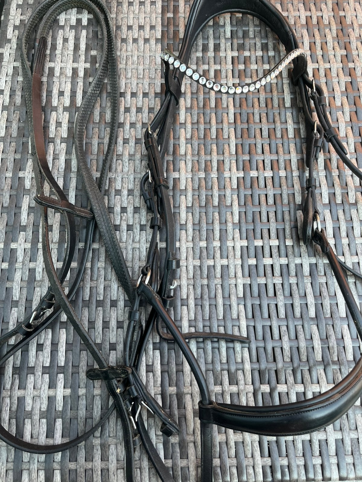 Taille du bridon : entièrement noir, Animaux & Accessoires, Chevaux & Poneys | Brides & Harnachement, Comme neuf, Cob, Frontal