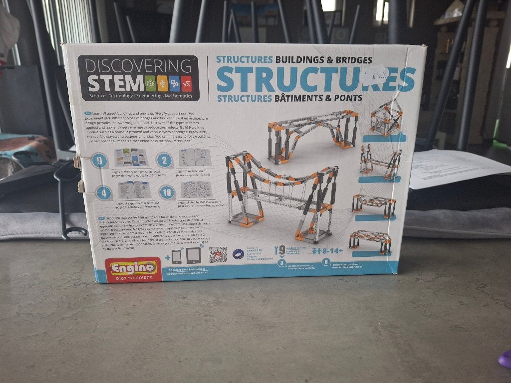 Engino Discovering STEM - Structures: Buildings & Bridges, Ophalen of Verzenden, Nieuw, Bouwen