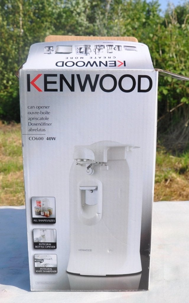 3 en 1 kenwood ouvre boite aiguiseur decapsuleur neuf, Maison & Meubles, Enlèvement ou Envoi, Neuf, Blanc, Autres matériaux