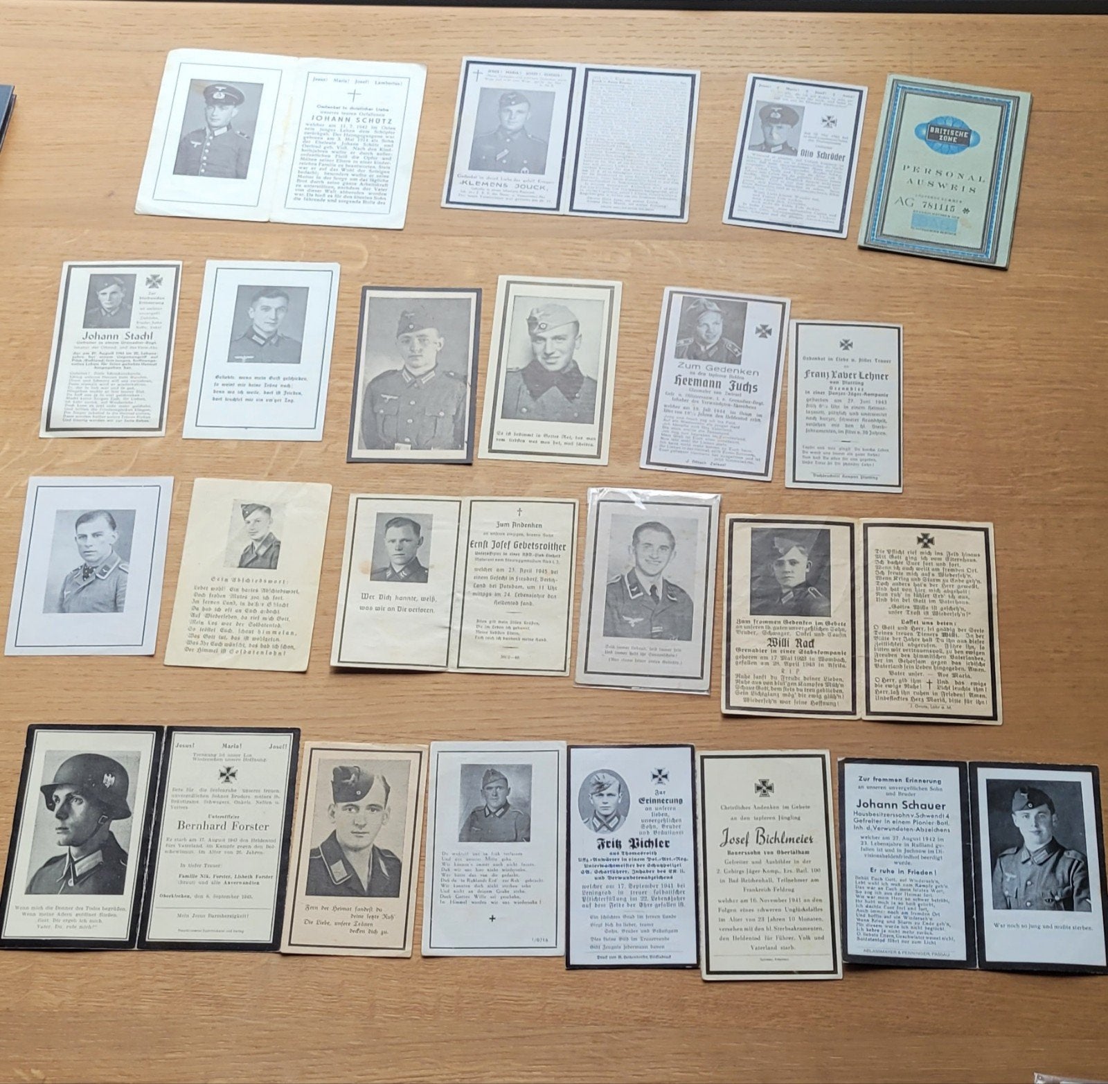 Avis de décès Allemand ww2, Verzamelen, Militaria | Tweede Wereldoorlog