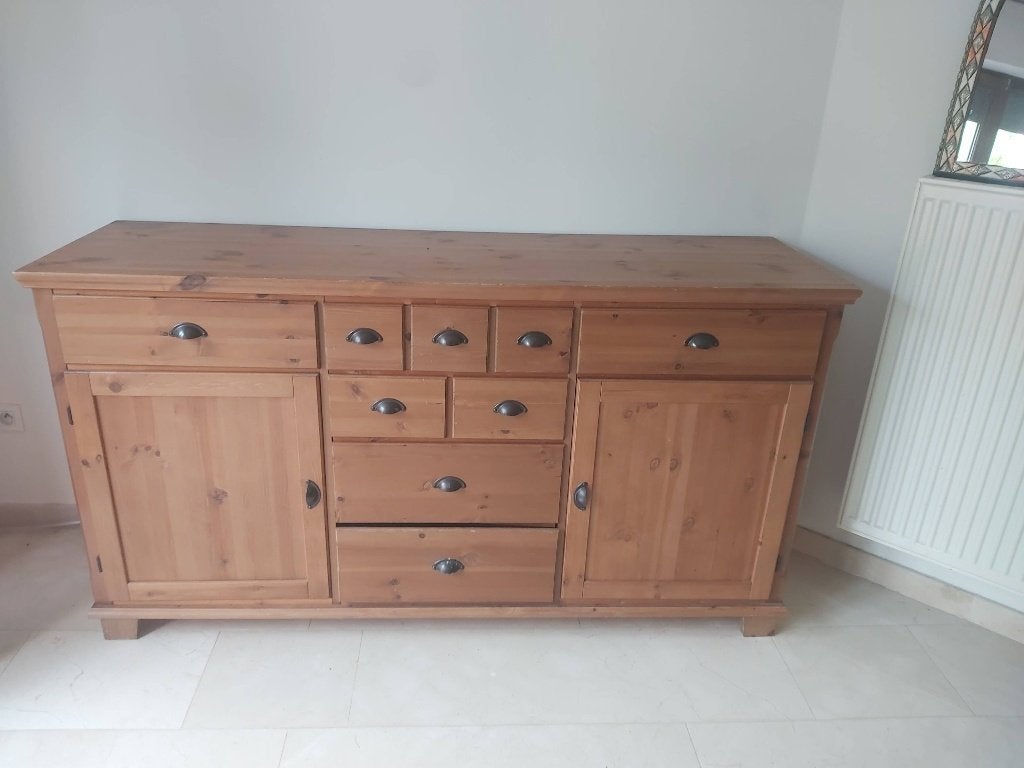 Buffet bas IKEA LEKSVIK, Maison & Meubles, Avec tablette(s), Moins de 100 cm, 150 à 200 cm, Enlèvement