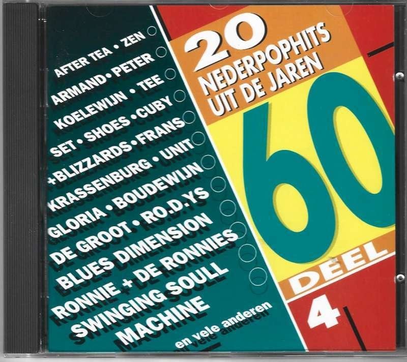 CD 20 Nederpophits Uit De Jaren 60 Deel 4, Blues Rock, Ophalen of Verzenden, Zo goed als nieuw, Verzamelalbum