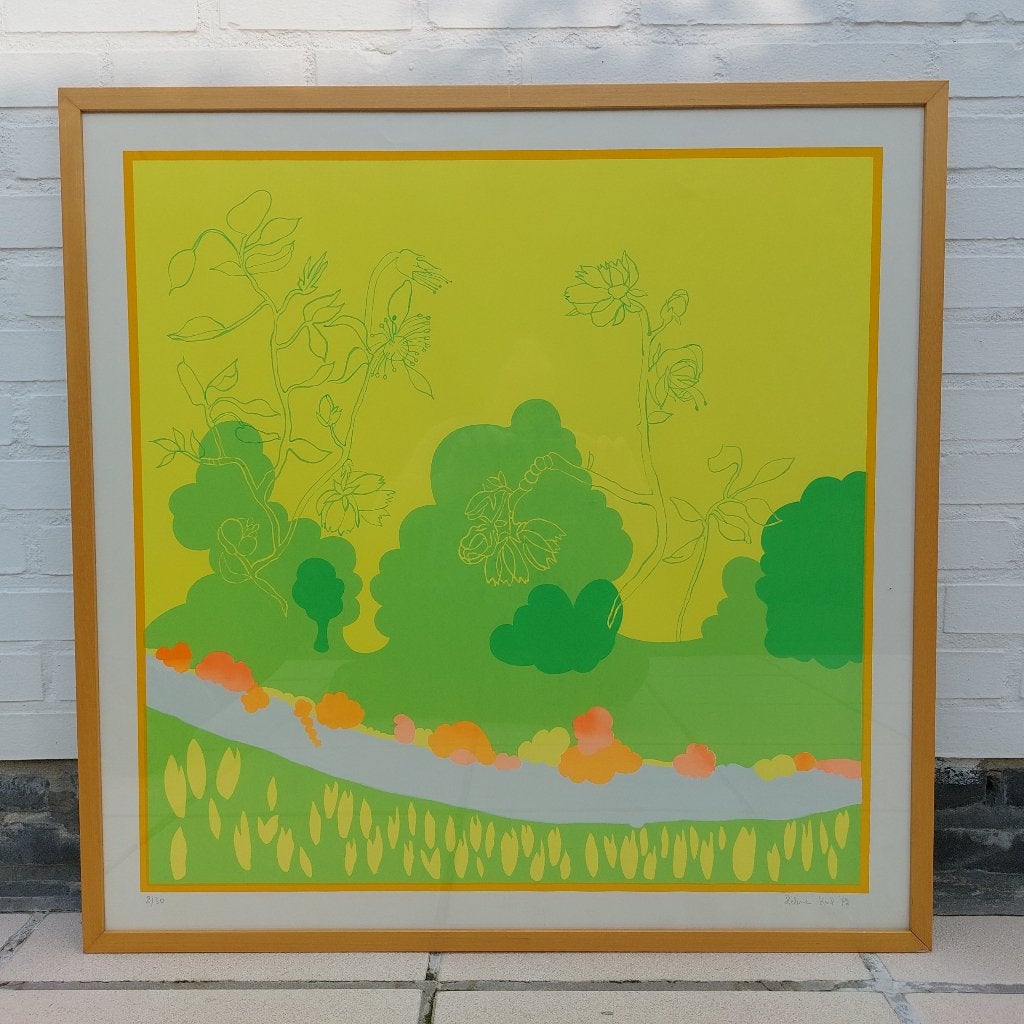 Hélène KEIL Tongeren 1948 Jette 2018 Research Group, Antiquités & Art, Avec verre, Paysages, Enlèvement, Lithographie