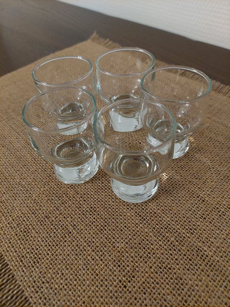 Verres à gin sur pied — 5 pièces, Enlèvement ou Envoi, Neuf, Verres et Verres à shot