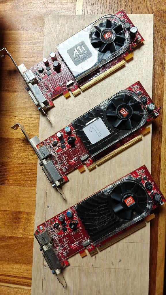lot ATI Radeon HD 3450 DMS59 versie, Computers en Software, Videokaarten, Ophalen of Verzenden, PCI, DVI