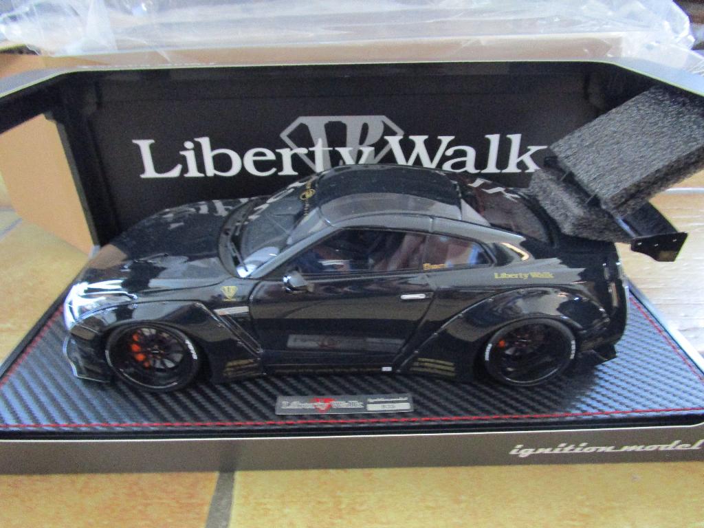 ignition model 1:18 nissan gt-r r35 liberty walk, Ophalen of Verzenden, Gebruikt, Auto, Overige merken