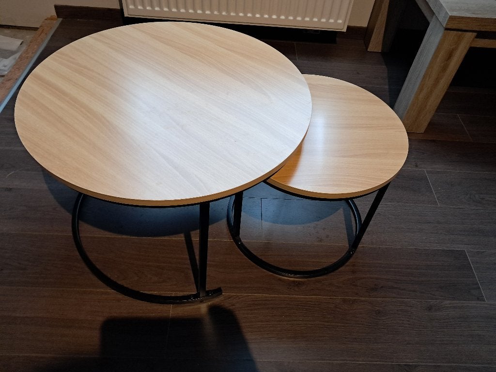 salontafel set rond, Huis en Inrichting, Ophalen, 50 – 75, Gebruikt, Rond