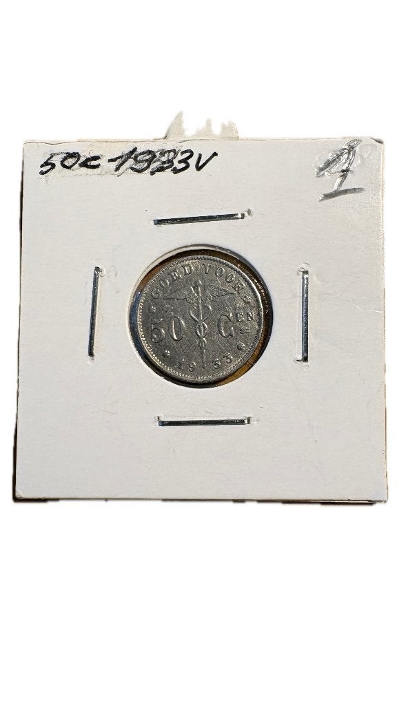 ALBERT I: 50 CENT 1933V (1), Ophalen of Verzenden