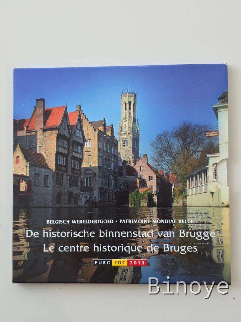 Série euro Belgique 2010 Centre de Bruges FDC, Enlèvement ou Envoi, Belgique, Série, Or