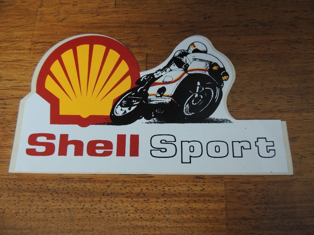 Motorace Shell sport, Verzamelen, Stickers, Ophalen of Verzenden, Zo goed als nieuw, Sport